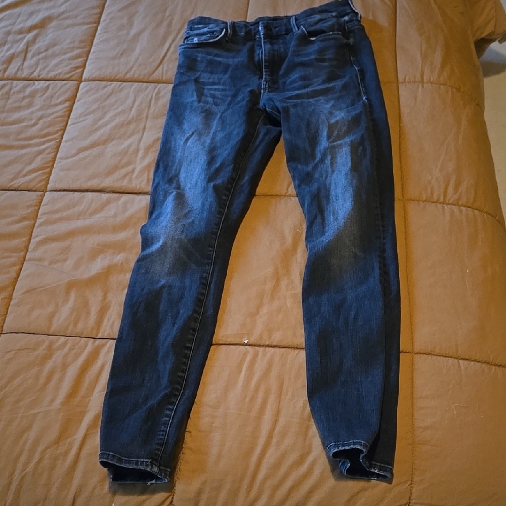 MOTHER Women's Dark Blue Skinny Jeans